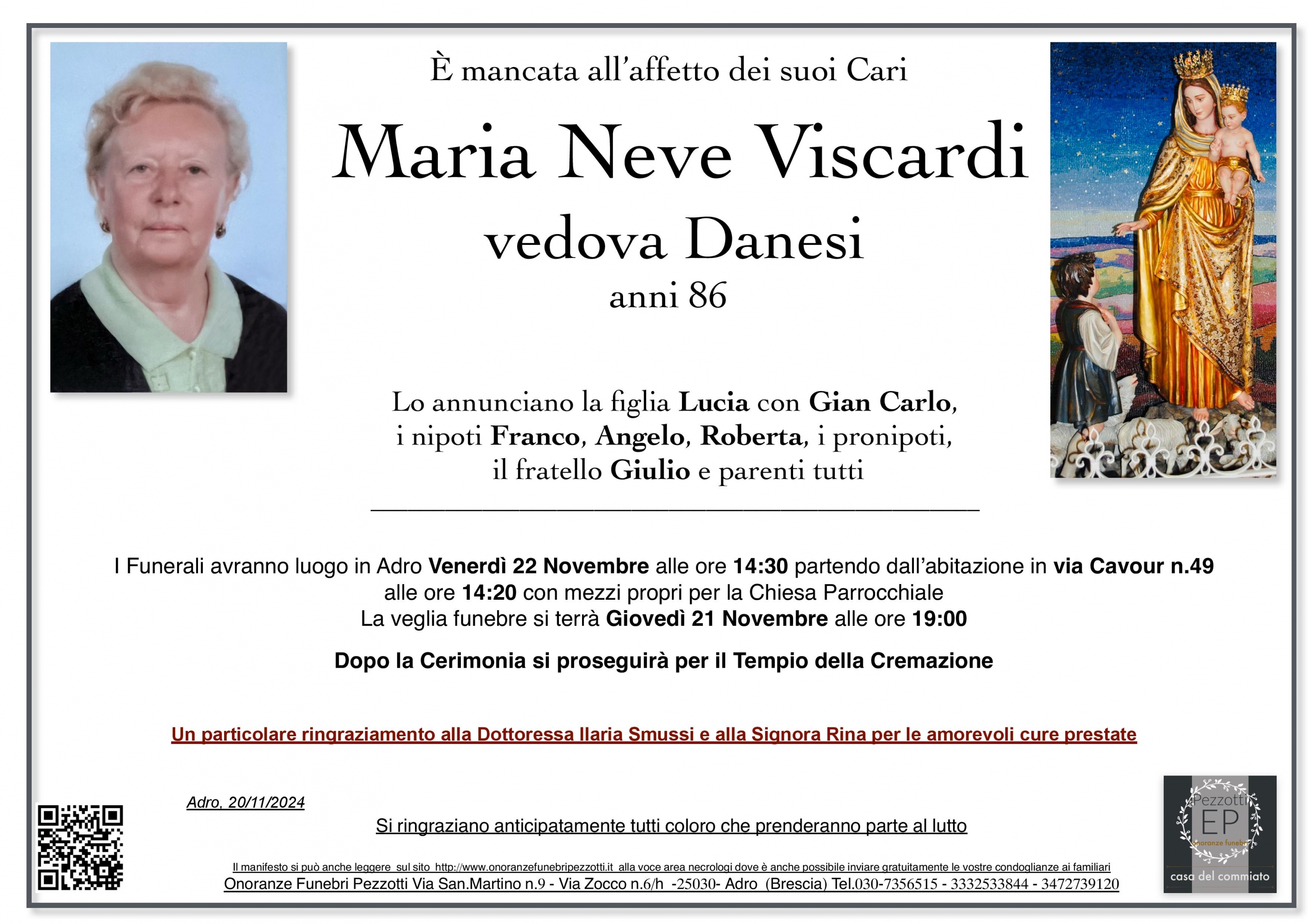 Maria Neve Viscardi vedova Danesi